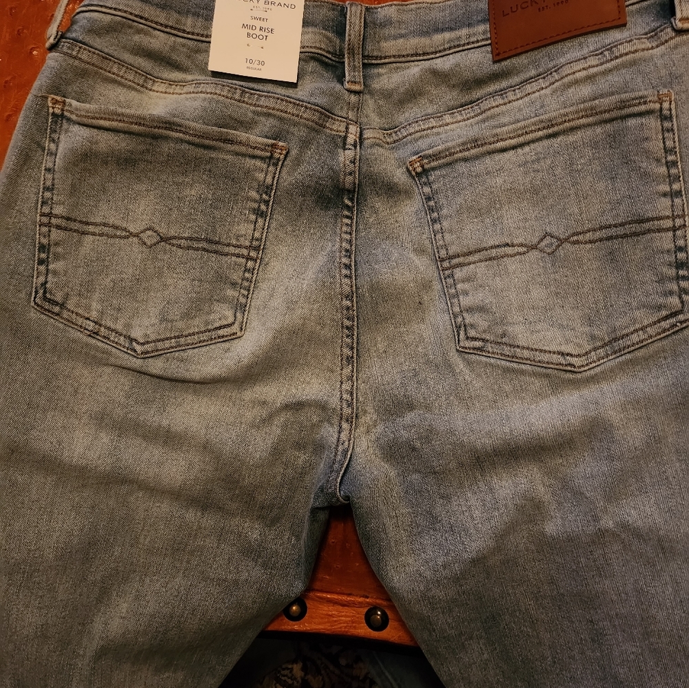 NWT Lucky Mid Rise Jeans size 10 - Picture 3 of 9